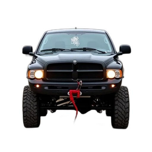 car, black, pickup, truck transparent PNG cut-out