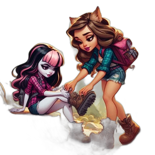 concept art, fantasy art, comic book art, pixel art transparent PNG cut-out