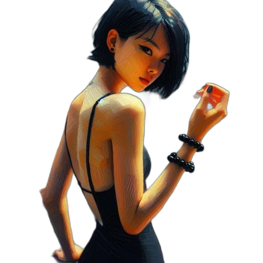 dress, jewelry, weapon, photorealistic transparent PNG cut-out