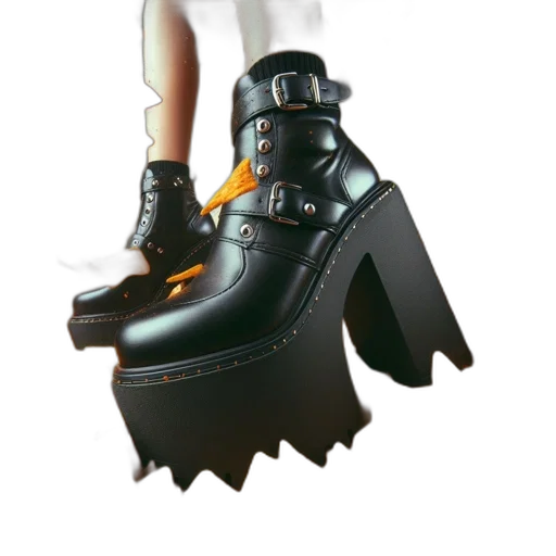 shoes, weapon, crown, 3d render transparent PNG cut-out