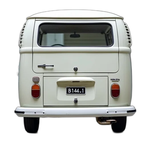 car, 3d render, rear, white transparent PNG cut-out