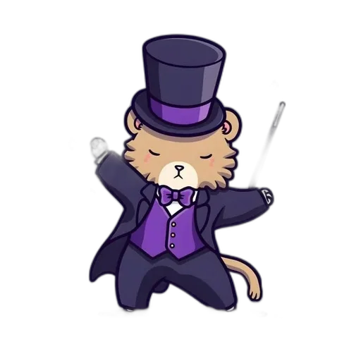 staff, hat, animal, pixel art transparent PNG cut-out