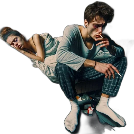 shoes, jacket, concept art, photorealistic transparent PNG cut-out