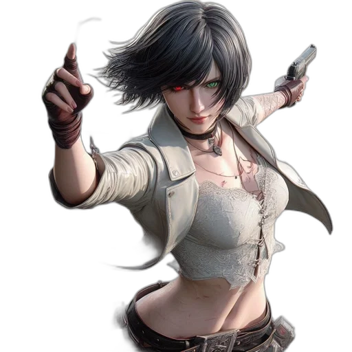 weapon, jacket, staff, concept art transparent PNG cut-out