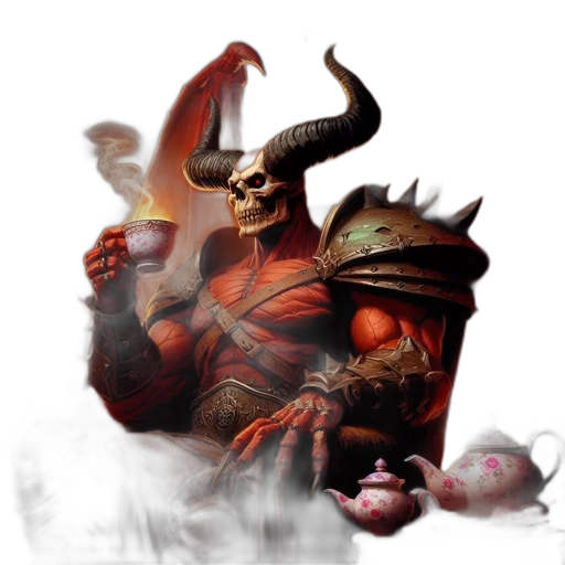 dragon, mask, staff, weapon transparent PNG cut-out