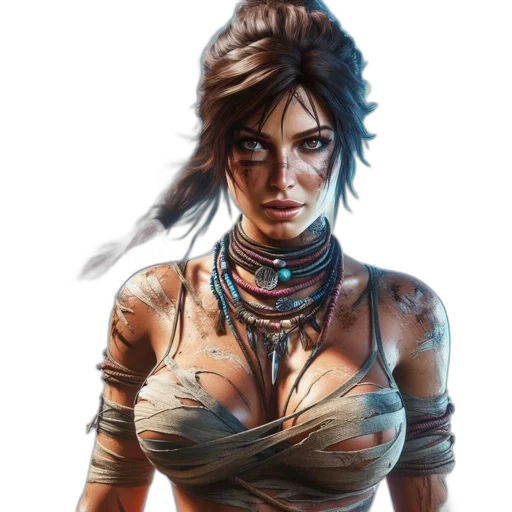 face, concept art, fantasy art, comic book art transparent PNG cut-out