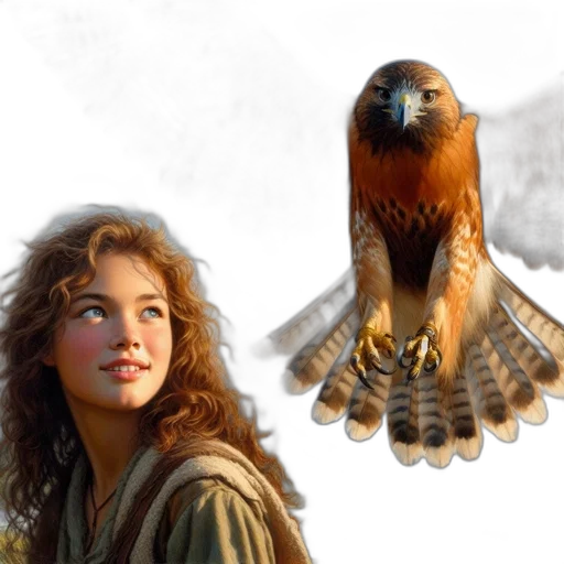 fantasy art, photorealistic, concept art, oil painting transparent PNG cut-out