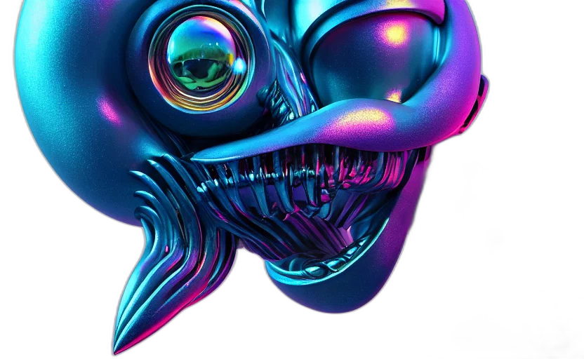 mask, robot, face, creature transparent PNG cut-out