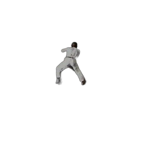 3d render, pixel art, vintage, black transparent PNG cut-out