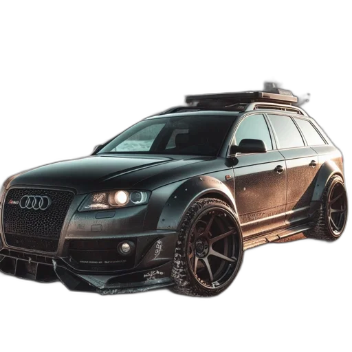 car, 3d render, photorealistic, concept art transparent PNG cut-out