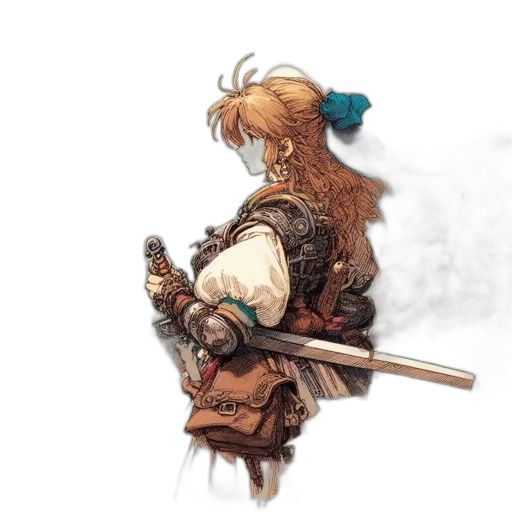 sword, staff, weapon, jacket transparent PNG cut-out