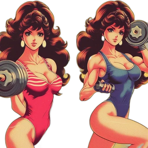 comic book art, concept art, cartoon, pixel art transparent PNG cut-out