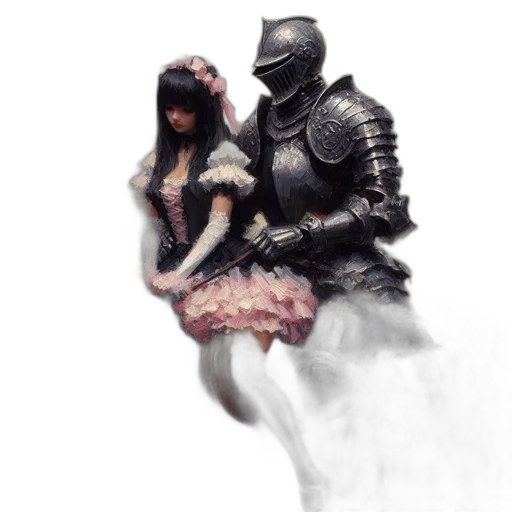 mask, dress, robot, sword transparent PNG cut-out