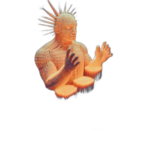 hair, creature, crown, robot transparent PNG cut-out