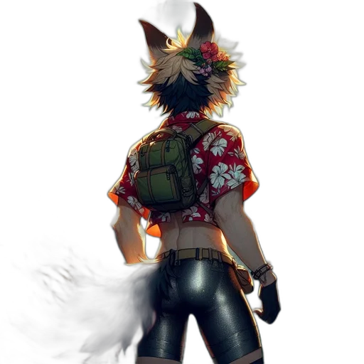 staff, jacket, mask, animal transparent PNG cut-out
