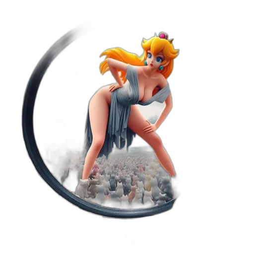 concept art, 3d render, fantasy art, pixel art transparent PNG cut-out