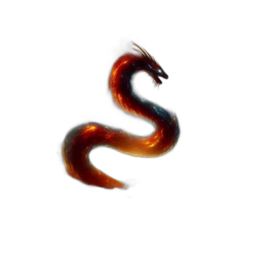 dragon, staff, animal, creature transparent PNG cut-out