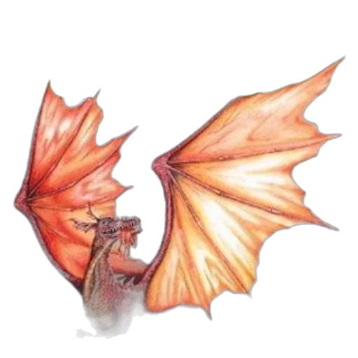dragon, umbrella, creature, staff transparent PNG cut-out