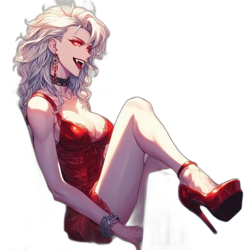 dress, shoes, pixel art, concept art transparent PNG cut-out