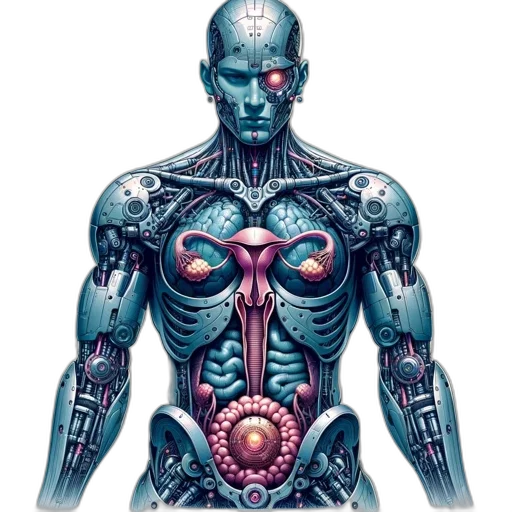 robot, jewelry, cyberpunk, concept art transparent PNG cut-out