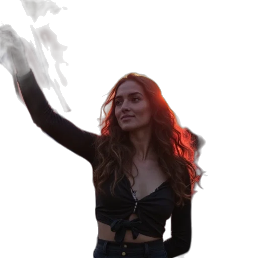 jacket, staff, dress, concept art transparent PNG cut-out