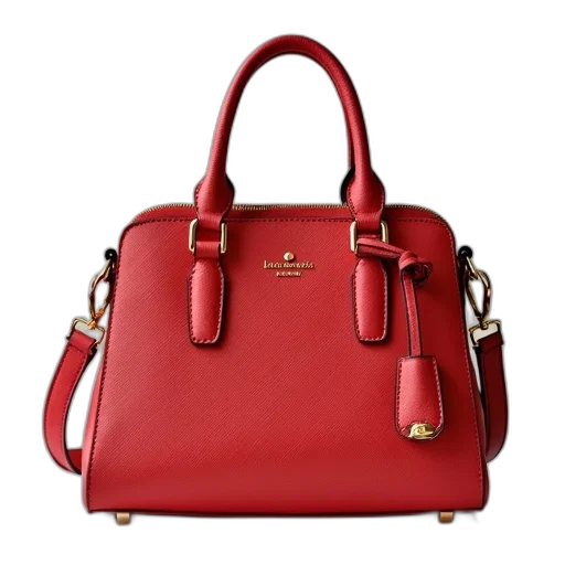 red, kate, spade, handbag transparent PNG cut-out