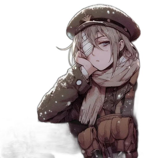 hat, jacket, weapon, face transparent PNG cut-out