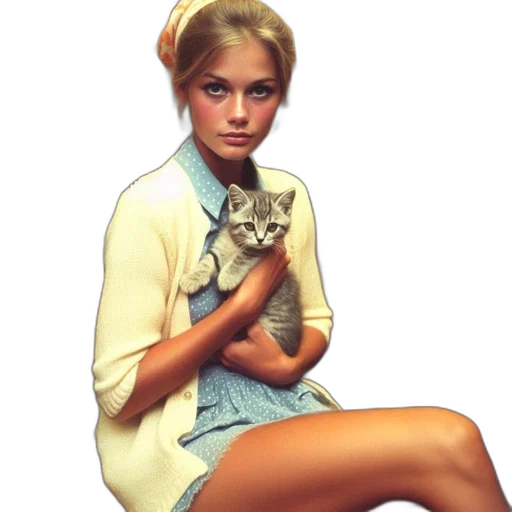 animal, dress, photorealistic, vaporwave transparent PNG cut-out