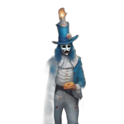 mask, staff, hat, creature transparent PNG cut-out