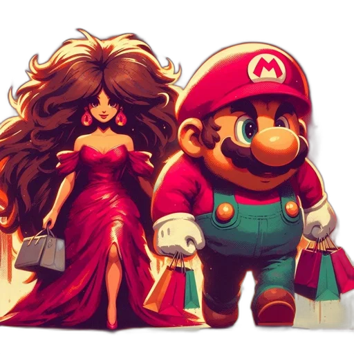 dress, crown, concept art, pixel art transparent PNG cut-out