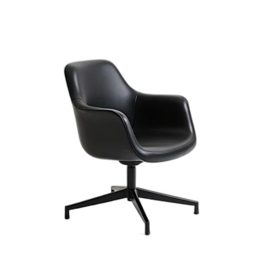 furniture, 3d render, black, modern transparent PNG cut-out