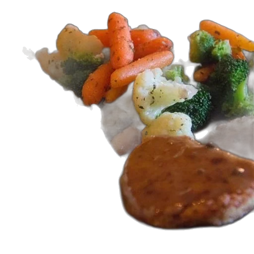 food, crown, 3d render, photorealistic transparent PNG cut-out