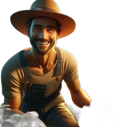 hat, concept art, photorealistic, 3d render transparent PNG cut-out
