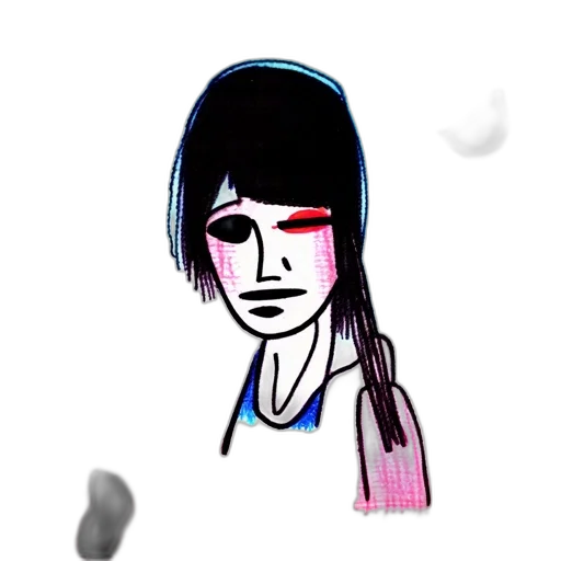 face, mask, staff, creature transparent PNG cut-out