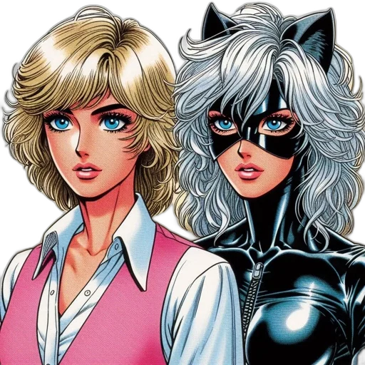 comic book art, cartoon, concept art, anime transparent PNG cut-out