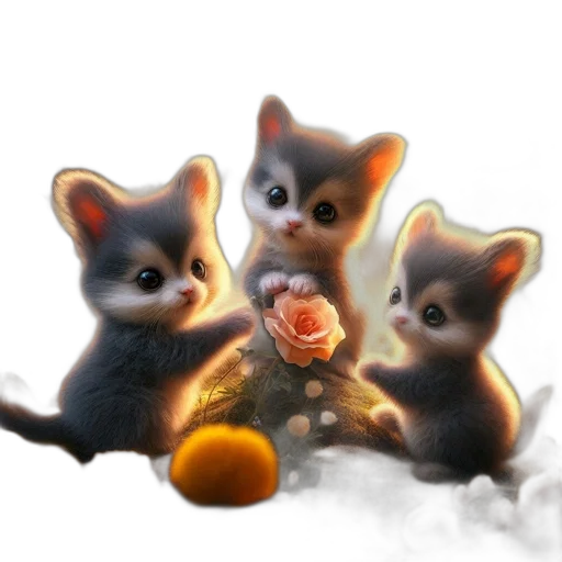 photorealistic, oil painting, 3d render, fantasy art transparent PNG cut-out