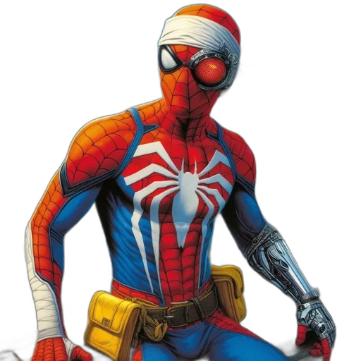 mask, comic book art, concept art, 3d render transparent PNG cut-out