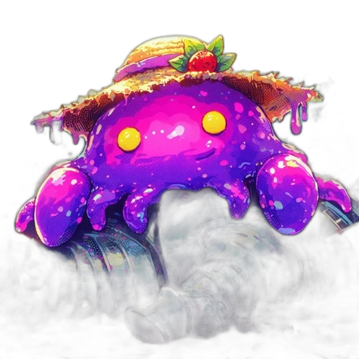 creature, hat, umbrella, dragon transparent PNG cut-out