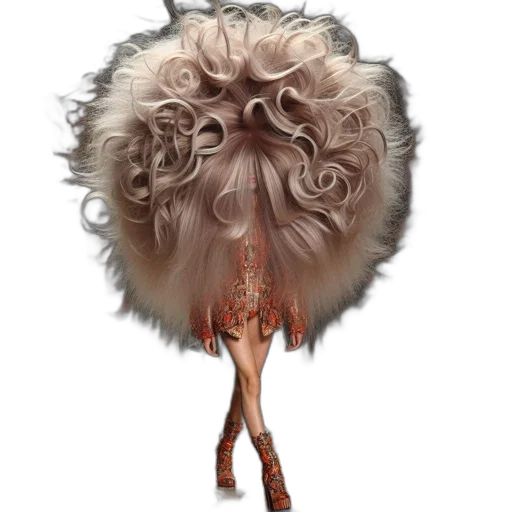 hair, dress, creature, hat transparent PNG cut-out