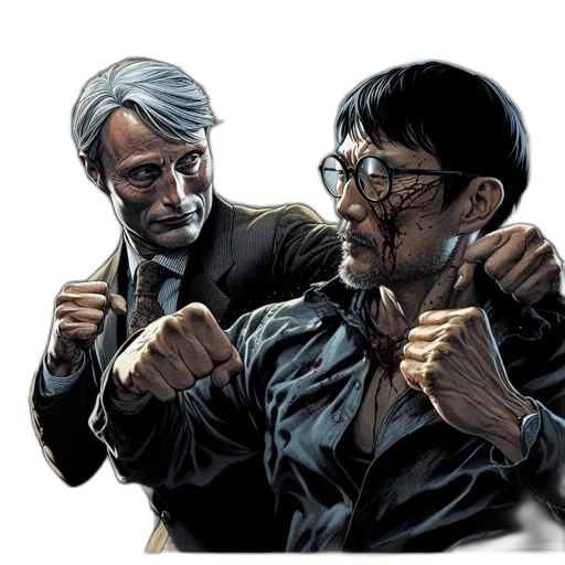 comic book art, concept art, cartoon, photorealistic transparent PNG cut-out