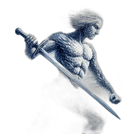 sword, weapon, staff, creature transparent PNG cut-out