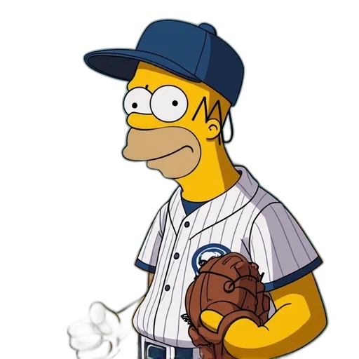 cartoon, simpsons, baseball, character transparent PNG cut-out