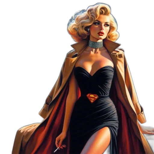 dress, comic book art, concept art, photorealistic transparent PNG cut-out