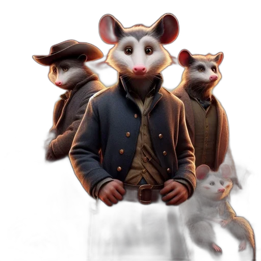 jacket, animal, staff, mask transparent PNG cut-out