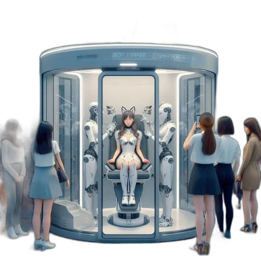 robot, dress, furniture, concept art transparent PNG cut-out