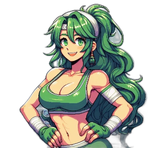 pixel art, anime, concept art, fantasy art transparent PNG cut-out