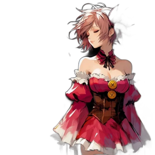 dress, crown, staff, concept art transparent PNG cut-out