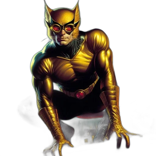 comic book art, concept art, fantasy art, anthropomorphic transparent PNG cut-out