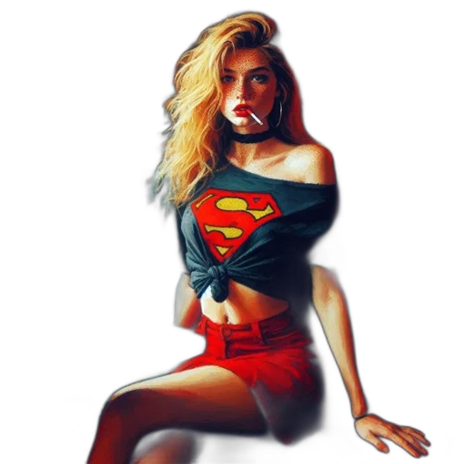 comic book art, photorealistic, oil painting, fantasy art transparent PNG cut-out