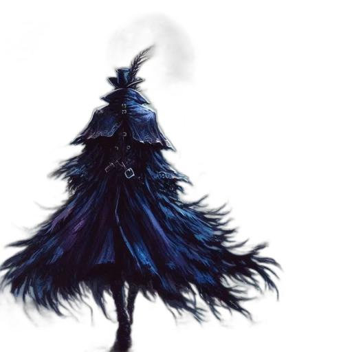 tree, dress, creature, hat transparent PNG cut-out
